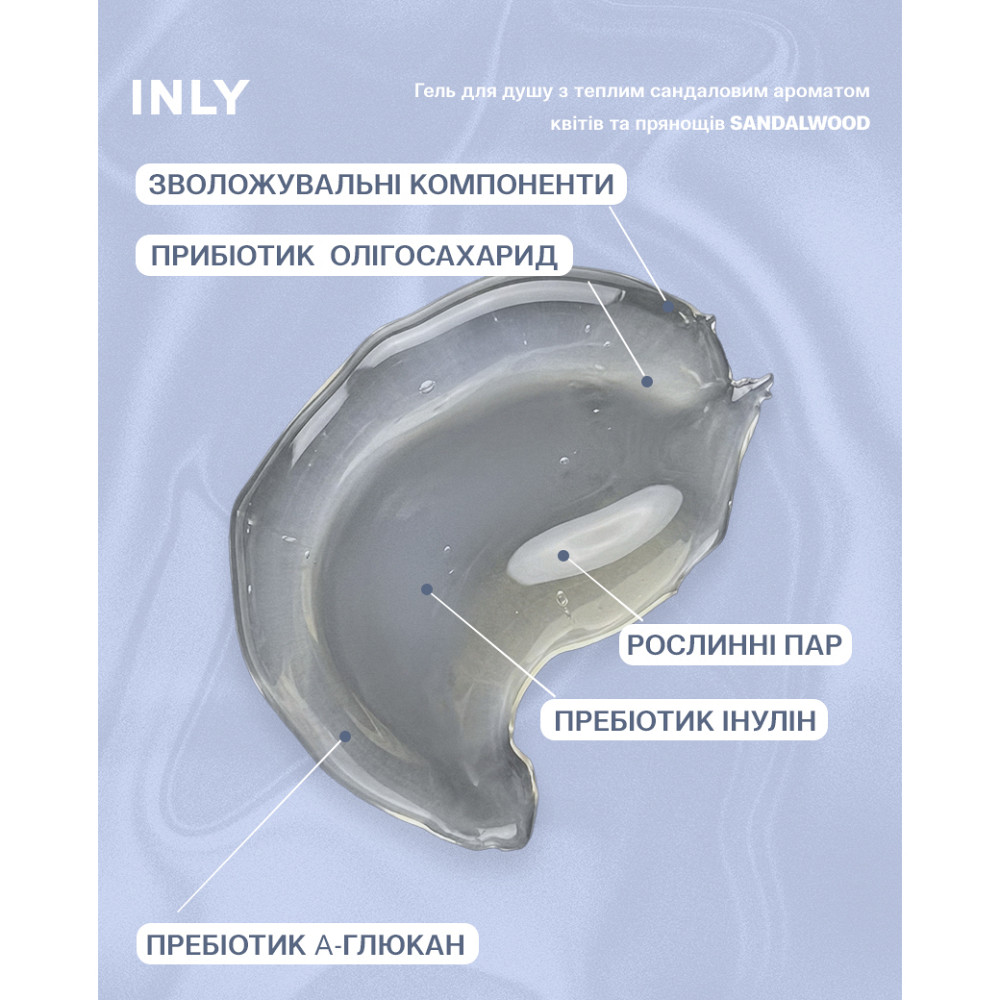 Гель для душу Sandalwood INLY 150 мл Київ - фото 3