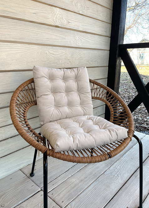 Подушка для стільців (40x40х5 см) Decorator Velour колір молочний 84-105 Київ - фото 6