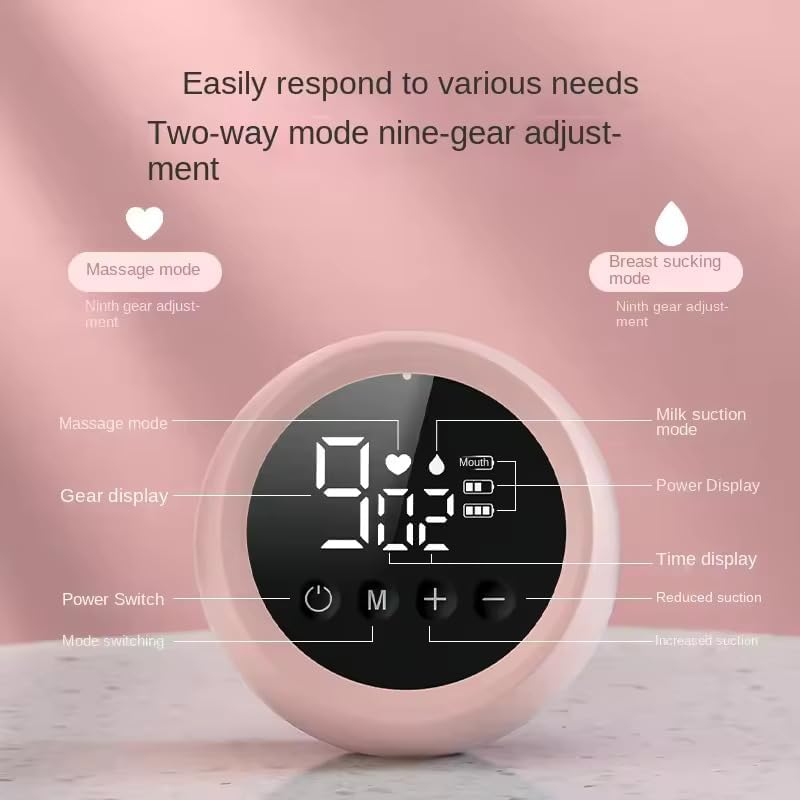 Электрический молокоотсос Hands-Free с бутылочкой 180 мл, 9 режимов, USB, массажный режим, без BPA Киев - изображение 14
