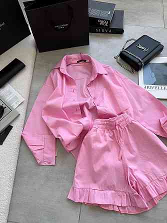 Жіночий літній костюм двійка: сорочка і шорти котон Одеса