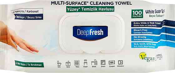 Deep Fresh серветки вологі для очищення поверхонь 100шт soap Гостомель