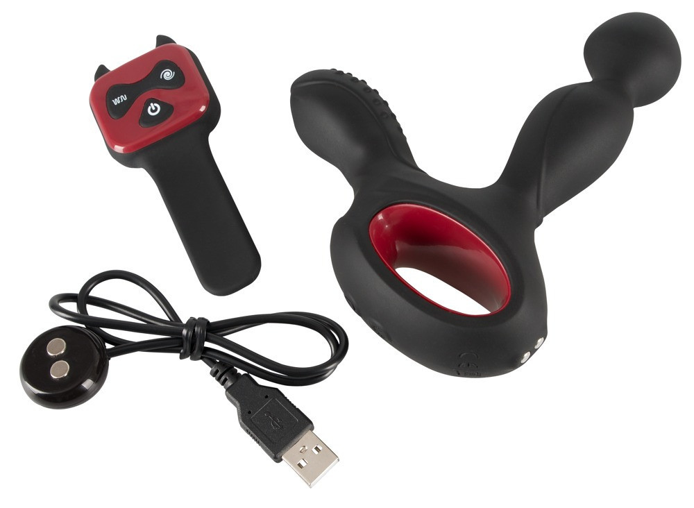 Вибростимулятор простаты с ротацией и подогревом You2Toys Silicone Prostate Plug, черный Sex Aura Киев - изображение 3