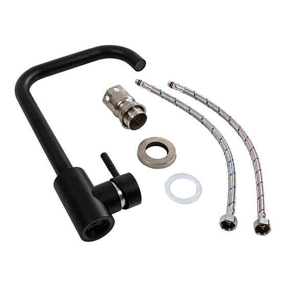 Змішувач кухонний VALESO NS02B (3008B) Чорний матовий Коломыя