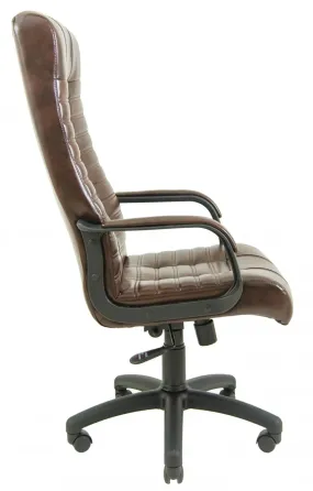 Офісне Крісло Керівника Richman Atlant Titan Dark Brown Підлокітник Річ Пластік М1 Tilt Коричневий Київ