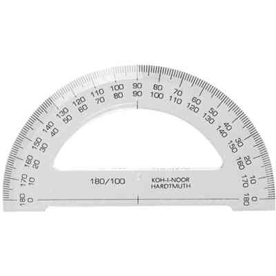 Линейка Koh-i-Noor Транспортир 180/100, бесцветный (746168) Винница