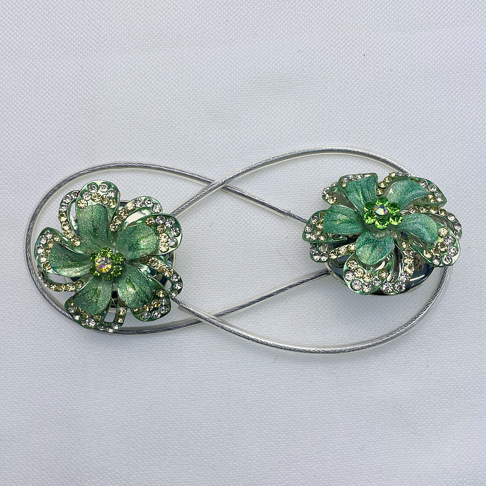 Магніти для штор та гардин "Flowers" набір 2 шт М'ятний (81-238) Київ - фото 5