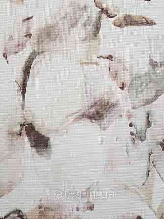 Обои виниловые на флизелиновой основе Rasch Florentine 1.06х10 цветы крупные коричневые бирюзовые белые Киев