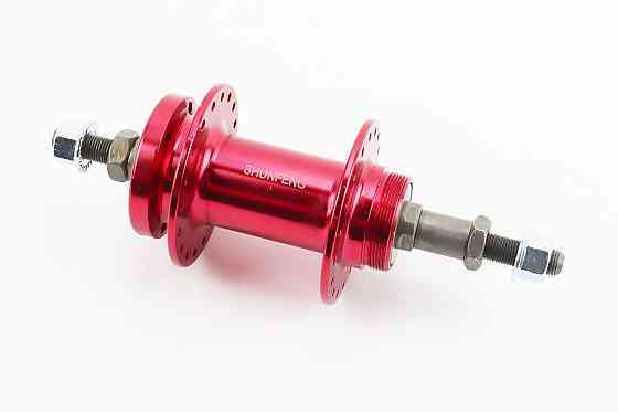 Втулка задня MTB алюмінієва 14Gx36H під вільнобіг, Disk-brake, кріпл. гайка, рожева SF-A210R Київ