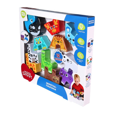 Розвиваюча іграшка Kiddi Smart Звірятка-пазлики (4562-KS) Вінниця - фото 10
