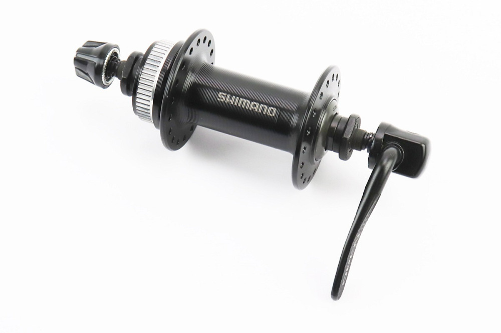 Втулка передня MTB алюмінієва 14Gx36H, Disk-brake Center Lock, кріпл. ексцентрик, чорна HB-TX505 Київ - фото 1