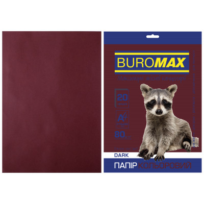 Бумага Buromax А4, 80g, DARK brown, 20sh (BM.2721420-25) Винница - изображение 1