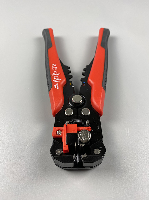 Професійні кліщі для зняття ізоляції, обрізки дротів та обтиску клем 205 мм Мукачево - фото 1