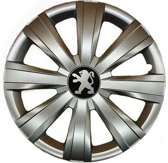 Автомобильные модельные колпаки R15 Peugeot 328 4шт, SJS, серебряные Киев