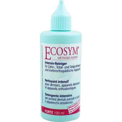 Средство для очищения зубных протезов Ecosym Forte Концентрат для еженедельной очистки зубных протезов и ортодонтических аппаратов 100 мл (76118411572 Винница