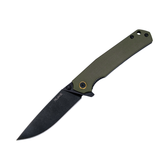 Ніж складаний туристичний Ruike P801-G, (8.6 см) 14C28N / G10 оливковий Киев