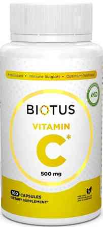 Вітамін С (аскорбінова кислота) Biotus Vitamin C 500 мг 100 капс Київ