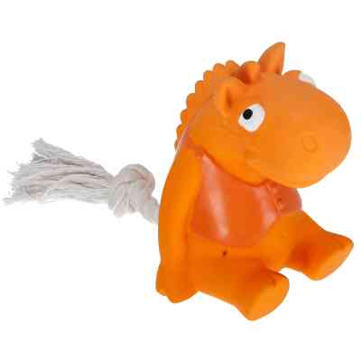 Іграшка для собак MISOKO&amp;CO Бегемотик на мотузці помаранчевий 21 см (BEIRM00206) Вінниця