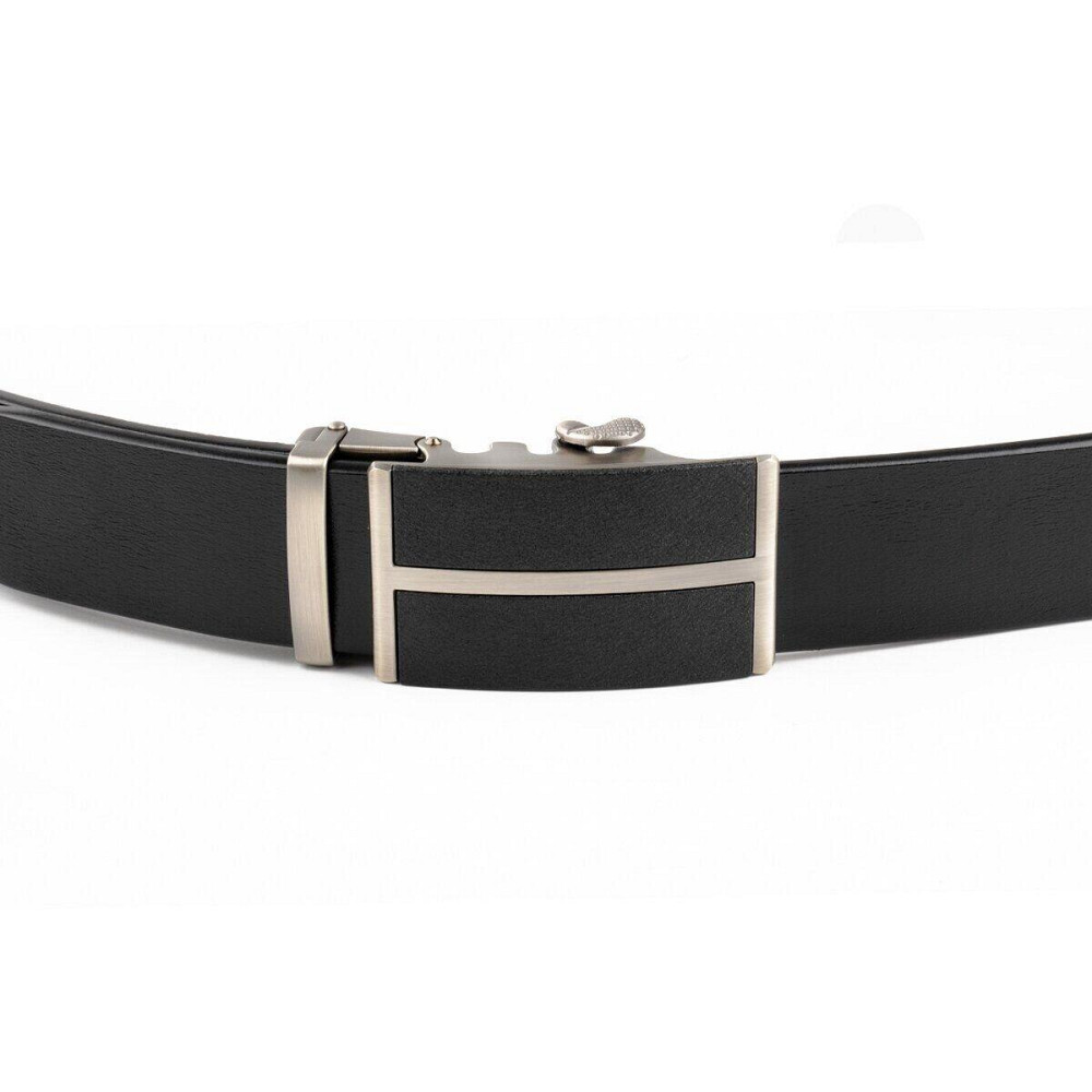 Ремінь чоловічий з чорними вставками на пряжці Vintage 20304 Чорний Київ - фото 6