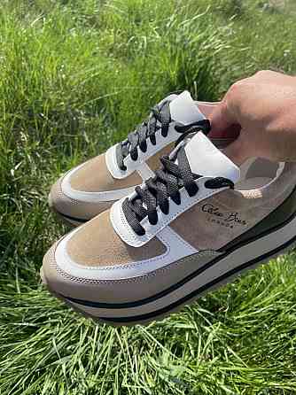 ALEX BENZ Кросівки жіночі ALEX BENZ DJ66 чорні+кофе (весна-осінь, шкіра+замша натуральна) (5026 Коломыя