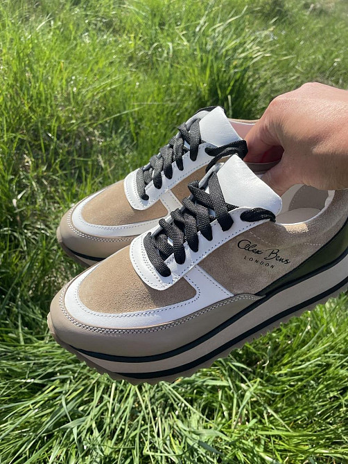 ALEX BENZ Кросівки жіночі ALEX BENZ DJ66 чорні+кофе (весна-осінь, шкіра+замша натуральна) (5026 Коломия - фото 3