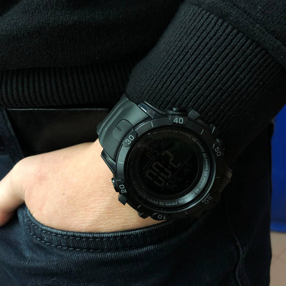 Чоловічі годинники з пластиковим ремінцем SKMEI 1475BK BLACK, Годинники військової тематики CD-46 Івано-Франківськ - фото 6