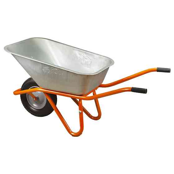 Тачка будівельна одноколісна 90 л 200 кг колесо 15" (з 5-х ЧАСтЕЙ) FLORA (5056464) Київ