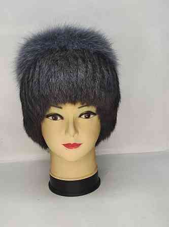 Шапка жіноча зимова хутряна з кролика Мерлін темно Графітовий Харків