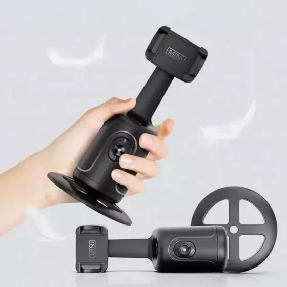 Умный акумуляторний монопод P01 с датчиком движения Аккумуляторный стабилизатор для телефона настольный смарт штатив Коломия