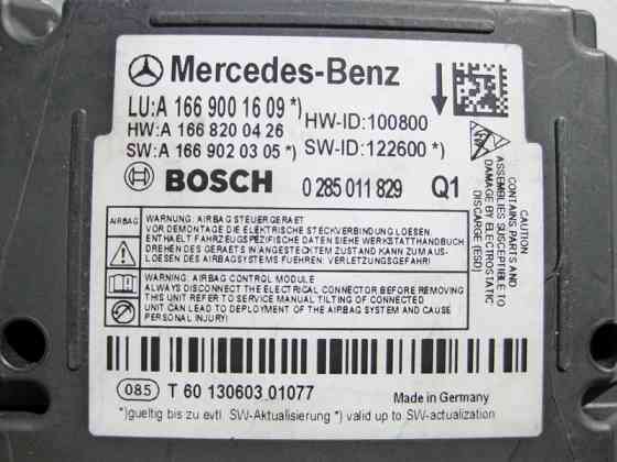 Mercedes-Benz  A1669001609 Блок управління подушок безпеки ML GLE W166 GL GLS X166 G-Class W463 Одеса