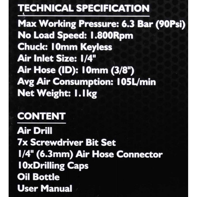 Дрель пневматическая 10 мм JCB Tools JCB-RP7810 (RP7102) Одесса - изображение 5