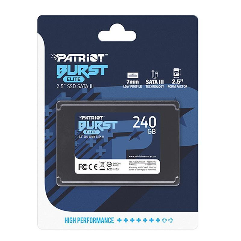 Накопичувач SSD 240 GB Patriot Burst Elite 2.5