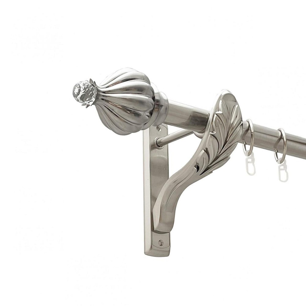 Карниз Orvit Таджа-Кристал металевий однорядний ретро гладка труба кільце металеве Нержавіюча Сталь 25 мм 200 см (00-00021572) Львів - фото 1