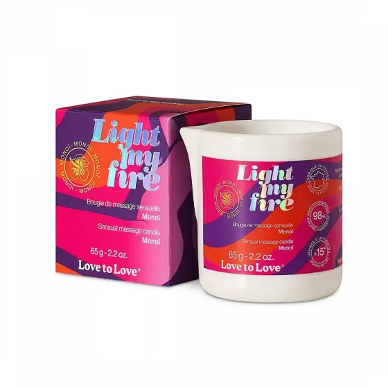 Масажна свічка Love To Love LIGHT MY FIRE Monoi (65 мл) Львів