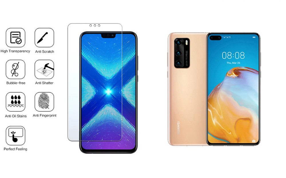 Защитное стекло NeoGlass для Huawei P40 – ультрапрозрачное и устойчивое Киев - изображение 4