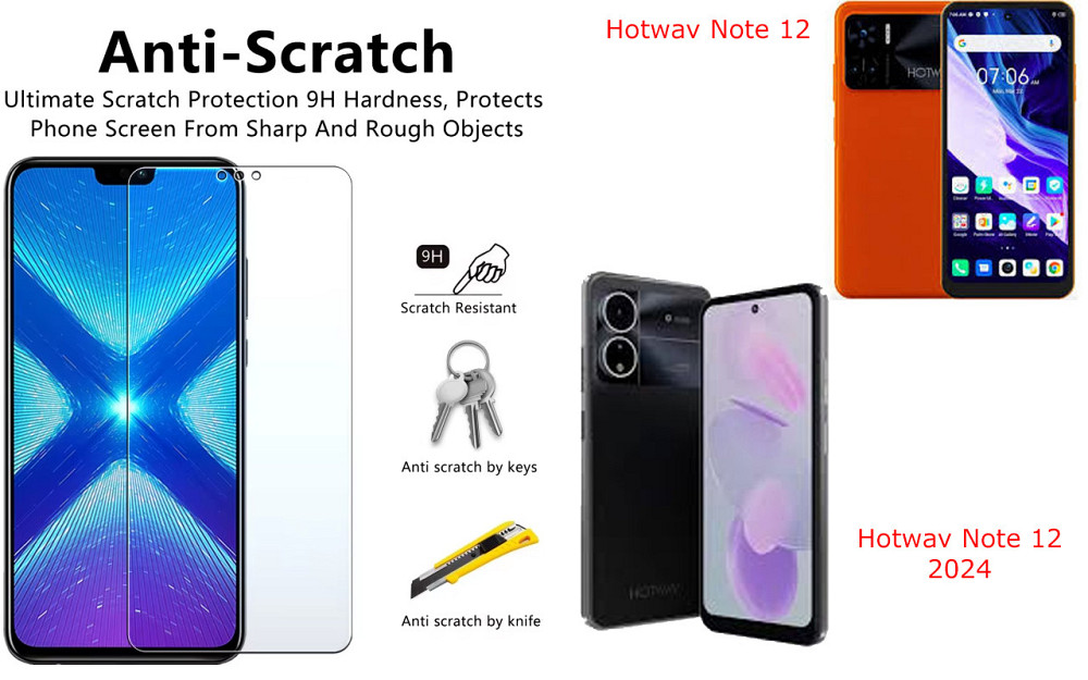 Защитное стекло NeoGlass для Hotwav Note 12, Note 12 2024 – ультрапрозрачное и устойчивое Киев - изображение 1