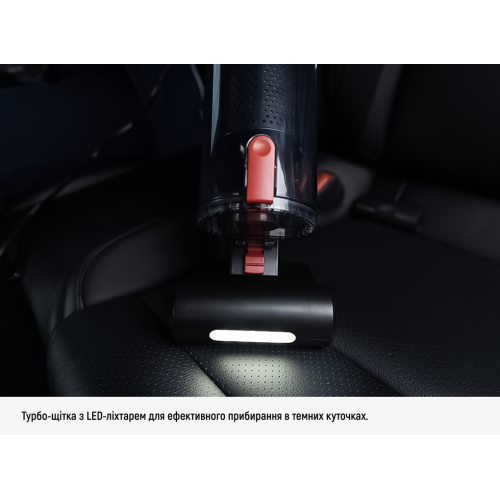 Пилосос VOIN V-80 120 Вт з турбощіткою, LED ліхтарем, для вологого та сухого прибирання з сумкою Харків - фото 10