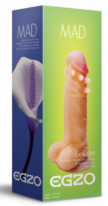 Фалоімітатор EGZO Ciberskin SVS001 (17,5 см х 3,5 см) Sex Aura Київ - фото 6