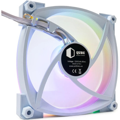 Кулер для корпуса Qube M55-1 White Винница - изображение 3