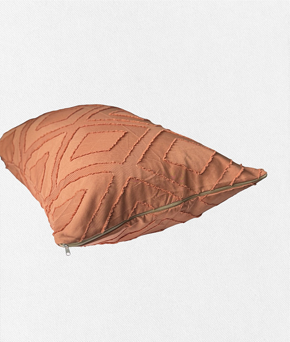 Ecotton Комплект декоративних наволочок Ecotton 70х70 см на змійці Orange помаранчевий Киев - изображение 2