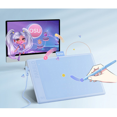 Графічний планшет Parblo Ninos N4 Blue (NINOSN4B) Вінниця - фото 2