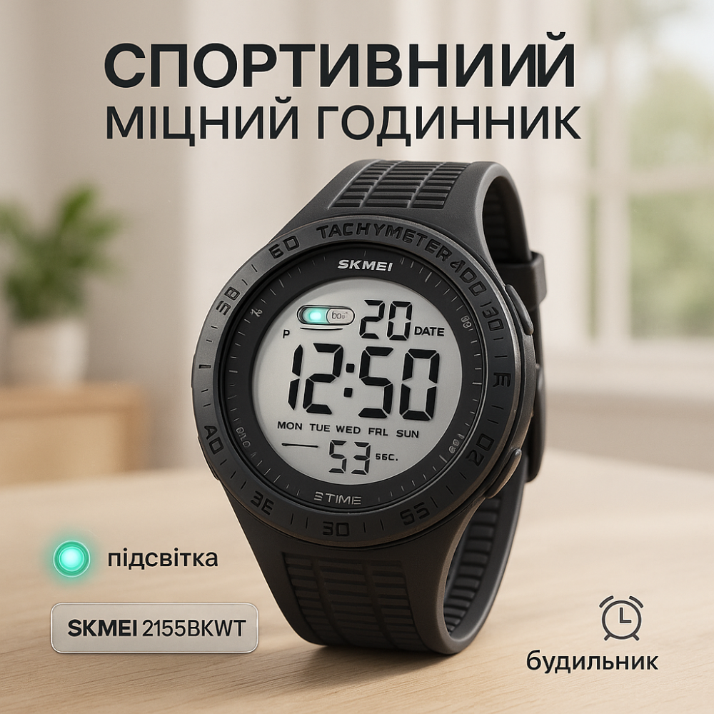 Часы наручные электронные тактические SKMEI, Лучшие военные часы Армейские милитари SM-23 Львов - изображение 5