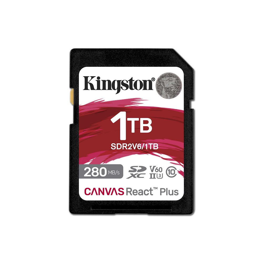 Карта пам'яті SDXC (UHS-II U3) Kingston Canvas React Plus 1Tb class 10 V60 (R280MB/s, W150MB/s) Київ - фото 1