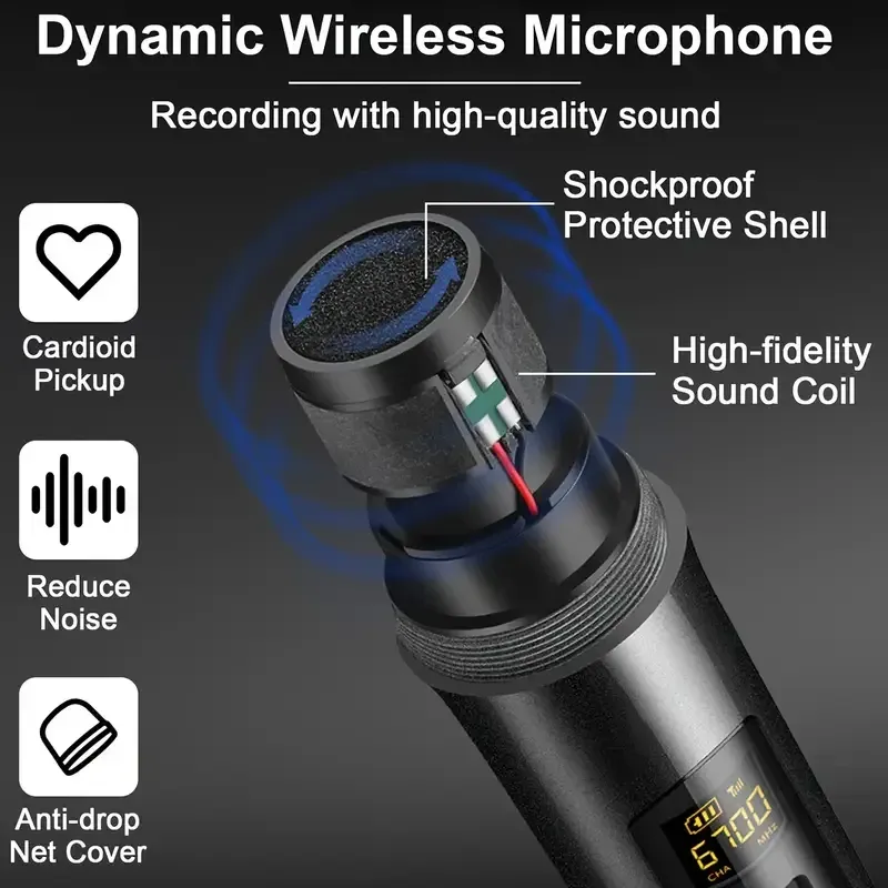 Караоке система G-Mark X220U з 2 бездротовими мікрофонами Київ - фото 5