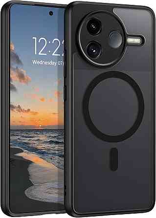 Чохол Telaso для Poco F7 Pro / Redmi K80 5G 6.67" чорний MagSafe сумісний прозорий матовий ударостійкий антижир тонкий повний Київ