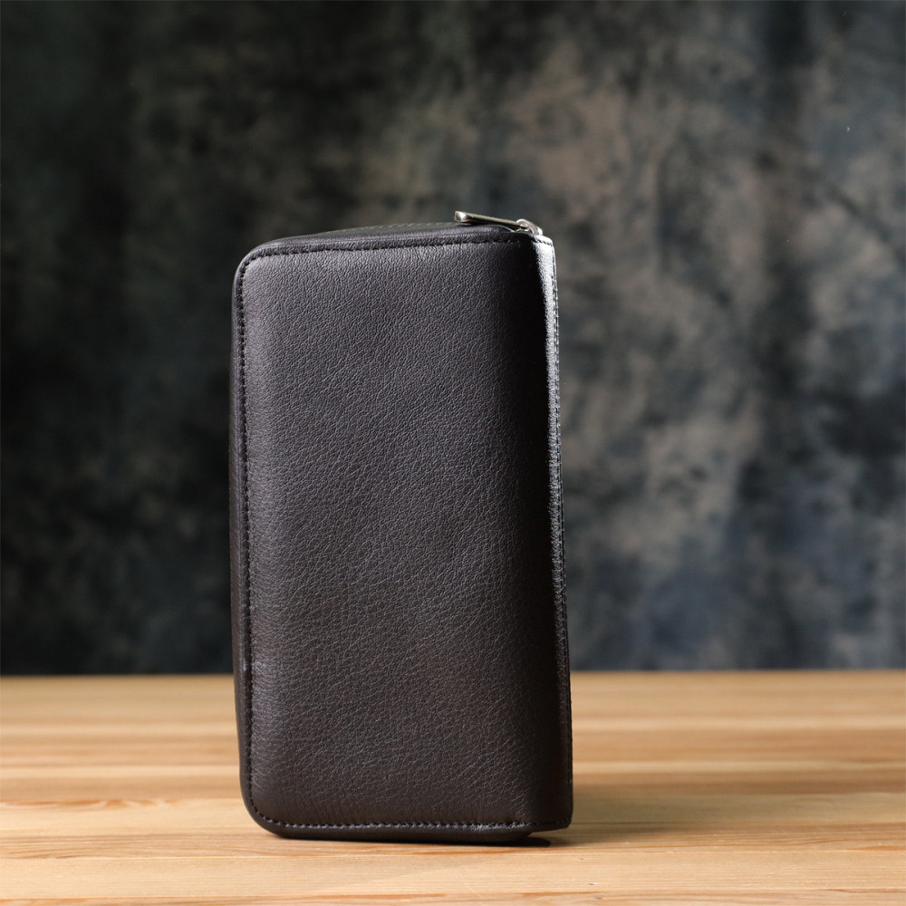 Жіночий гаманець на одне відділення із зернистої натуральної шкіри Tony Perotti 20863_1 (3622 nero) Чорний Київ - фото 10