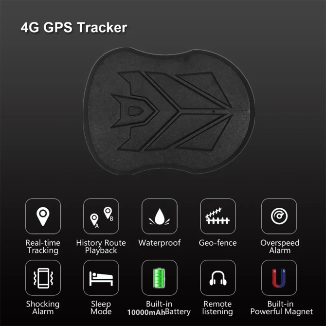Потужний магнітний GPS-трекер SinoTrack ST-915 4G на 180 днів 10400мАч з мікрофоном Вінниця - фото 8