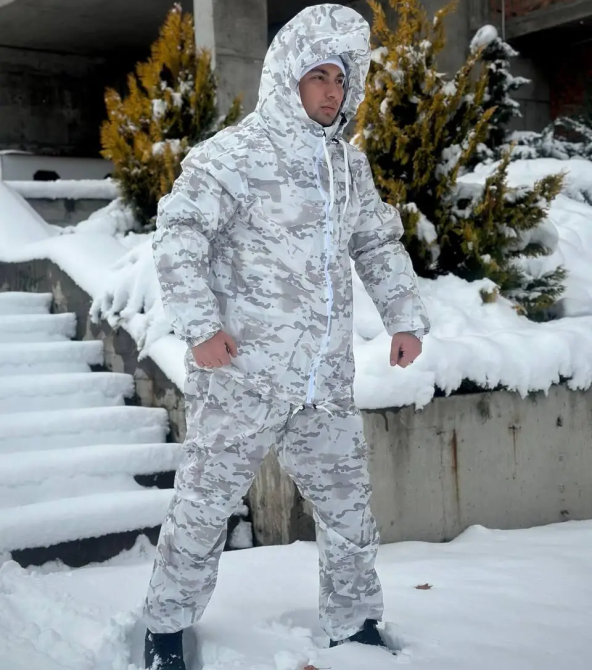 Тактический маскировочный костюм Alpine (куртка + брюки) Белый мультикам Винница - изображение 2