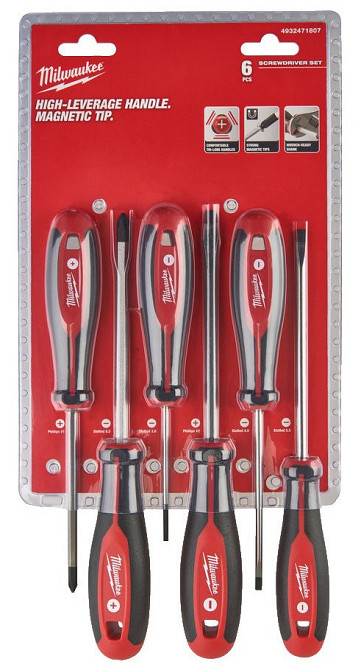 Набір викруток магнітних з тригранною рукояткою PH/SL (6шт) Одеса - фото 1