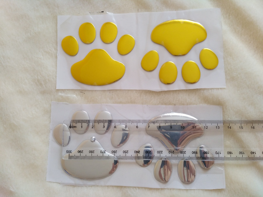 Опуклі автомобільні наклейки зі слідами золота Київ - фото 5