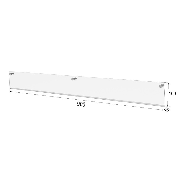 Полиця EKOSTAR настінна 900х100 Київ - фото 3